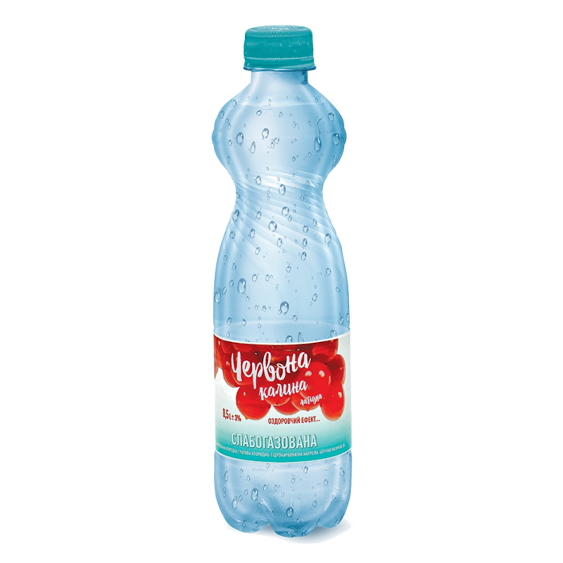 Вода мінеральна ЧЕРВОНА КАЛИНА, слабогазована, 0,5л